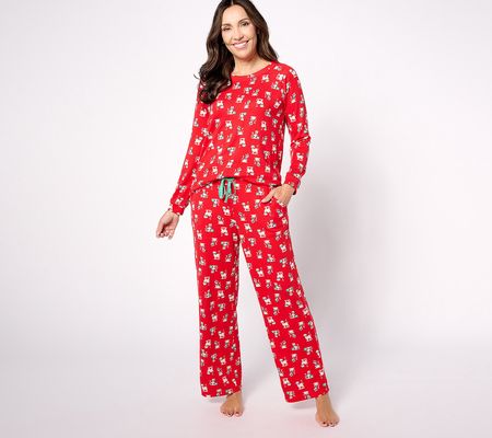 MUK LUKS X Jen Coffey Petite Holly Jolly Pajama Set