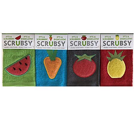 MUkitchen Scrubsy 4pc Set - Fruit