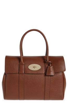 Mulberry Bayswater Grained Leather Satchel in Oak