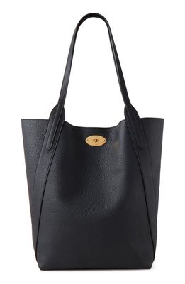 Mulberry Bayswater Heavy Grain Leather North/South Tote in Black