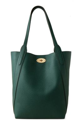 Mulberry Bayswater Heavy Grain Leather North/South Tote in Mulberry Green