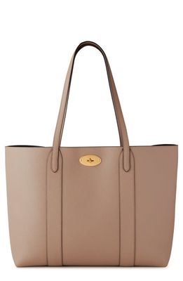 Mulberry Bayswater Leather Tote in Maple-Navy