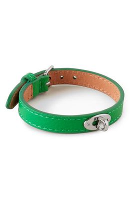 Mulberry Bayswater New Thin Leather Bracelet in Lawn Green