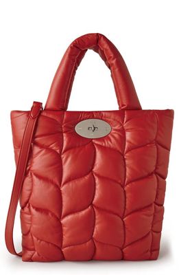 Mulberry Big Softie Quilted Leather Tote in Lancaster Red