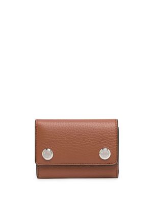 MULBERRY City logo-stud wallet - Brown