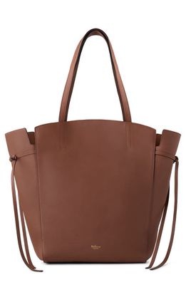 Mulberry Clovelly Calfskin Leather Tote in Bright Oak