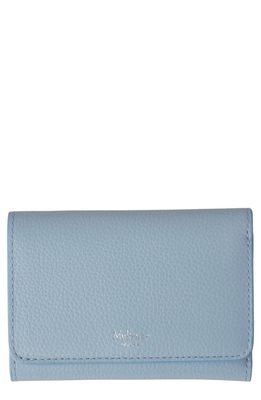Mulberry Continental Leather Trifold Wallet in Poplin Blue