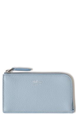 Mulberry Continental Leather Zip Pouch in Poplin Blue