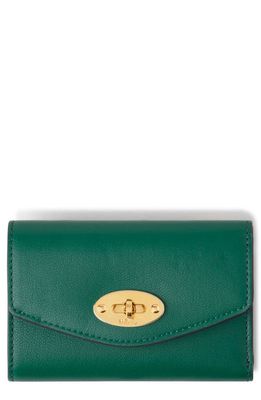 Mulberry Darley Folded Leather Wallet in Malachite