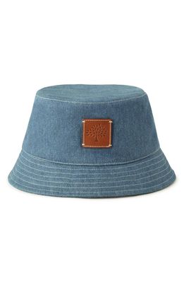 Mulberry Denim Bucket Hat in Denim Blue