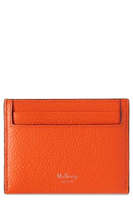 Mulberry Leather Card Case in Mandarin