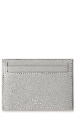 Mulberry Leather Card Case in Pale Grey