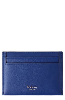 Mulberry Leather Card Case in Pigment Blue
