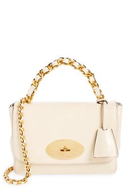 Mulberry Lily Heavy Grain Leather Convertible Shoulder Bag in Eggshell