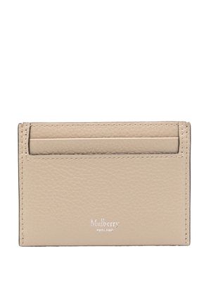 Mulberry logo-print leather cardholder - Neutrals