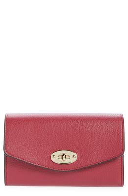 Mulberry Medium Darley Leather Wallet in Wild Berry