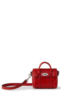 Mulberry Micro Bayswater Leather Tote in Lancaster Red