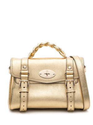 Mulberry mini Alexa satchel bag - Gold