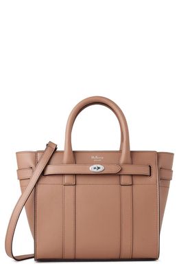 Mulberry Mini Bayswater Zip Leather Satchel in Sable