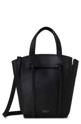Mulberry Mini Clovelly Leather Tote in Black