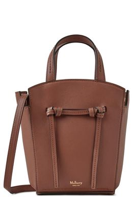 Mulberry Mini Clovelly Leather Tote in Bright Oak