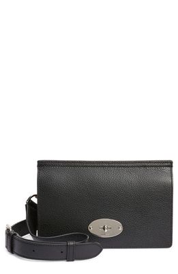 Mulberry Small Antony East/West Leather Crossbody Bag in Black
