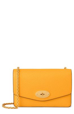 Mulberry Small Darley Heavy Grain Leather Crossbody Bag in Double Yellow