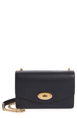 Mulberry Small Darley Leather Clutch in Night Sky