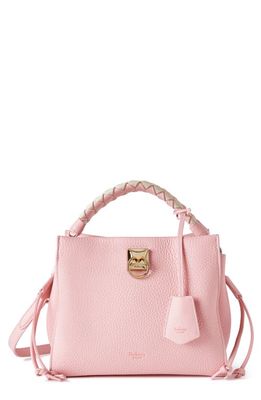 Mulberry Small Iris Leather Top Handle Bag in Powder Rose
