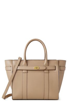 Mulberry Small Zipped Bayswater Leather Tote in Maple