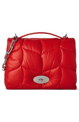 Mulberry Softie Quilted Leather Shoulder Bag in Lancaster Red