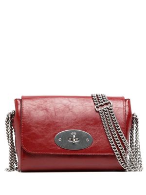 Mulberry twist-lock leather shoulder bag - Red