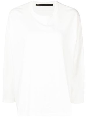 Muller Of Yoshiokubo drop-shoulder cotton sweatshirt - White