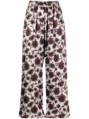Muller Of Yoshiokubo floral-print straight trousers - Red