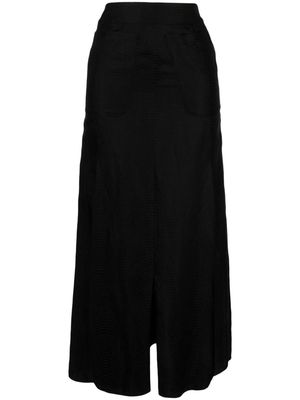 Muller Of Yoshiokubo high-waisted mid-length skirt - Black