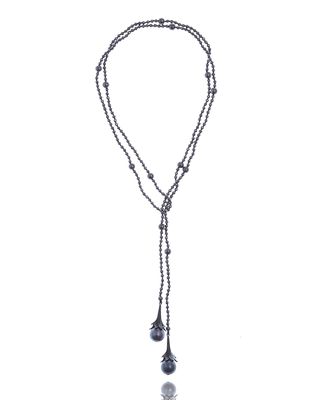 Multi-Pearl & Hematite Beaded Necklace