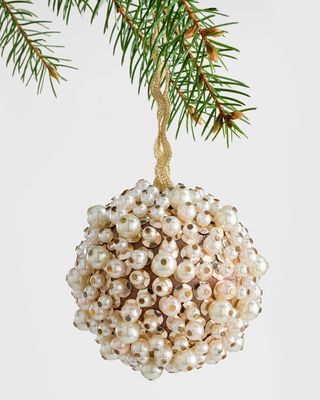 Multi Pearly Ball Ornament