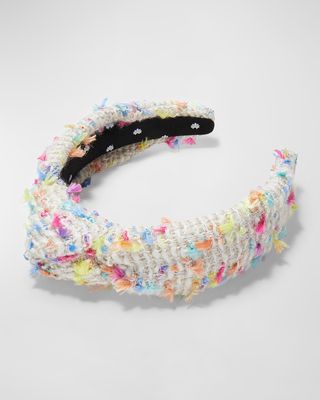 Multicolor Boucle Knotted Headband