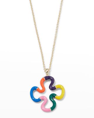 Multicolor Floral Pendant Necklace