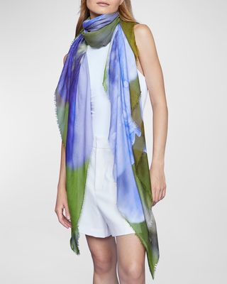 Multicolor Modal & Silk Scarf