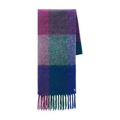 Multicolor Scarf in Mohair and Alpaca Blend