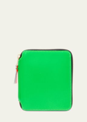 Multicolor Zip Leather Wallet