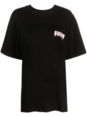#Mumofsix graphic print short-sleeve T-shirt - Black