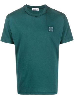 #Mumofsix logo-patch short-sleeve T-shirt - Green