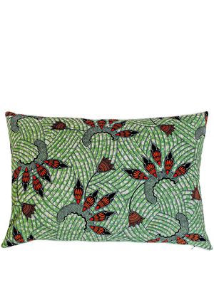 Mumutane Iki Conch graphic-print wool cushion - Green