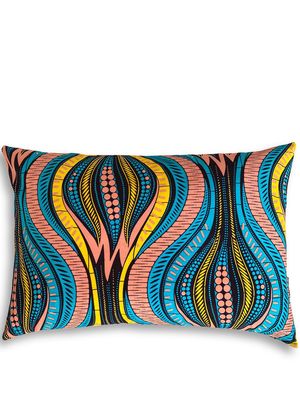 Mumutane Iki Pastels graphic-print wool cushion - Multicolour
