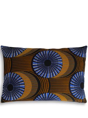 Mumutane Iki Record graphic-print wool cushion - Brown