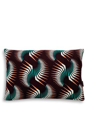 Mumutane Iki Swirl graphic-print wool cushion - Brown
