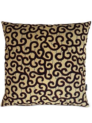 Mumutane Isolo Advice graphic-print wool cushion - Neutrals
