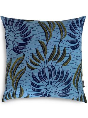 Mumutane Isolo Crops graphic-print wool cushion - Blue